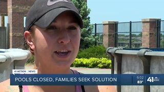 Pools Closed, Families Seek Solutions