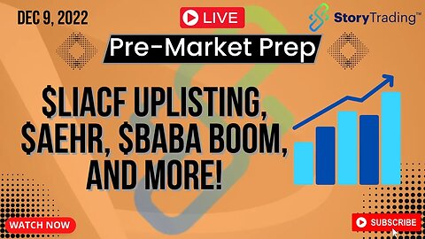 1/9/23 Pre-Market Prep: $LIACF Uplisting, $AEHR, $BABA Boom and more!