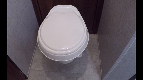 RV toilet install