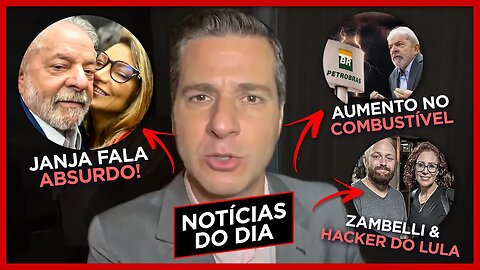 Zambelli e Hacker, Janja fala ABSURDO & Aumento no Combustível | Notícias diárias com Beraldo