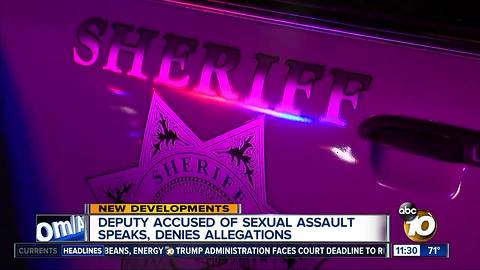 San Diego deputy accused of sexual assault speaks, denies allegations