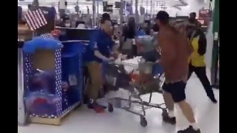 Walmart Employee Serves Knock Out After Being Crushed With Shopping Cart