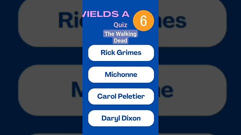 Quiz 3 : The Walking Dead