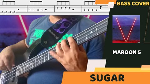 Maroon 5 - Sugar - Bass Cover & Tabs