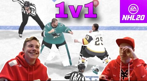 Gaming Challenge (Part 1) Funny NHL 20 Hockey 1v1