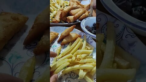 Chicken Roll | potatoes mini samosa | French Fries @CookingWithHira