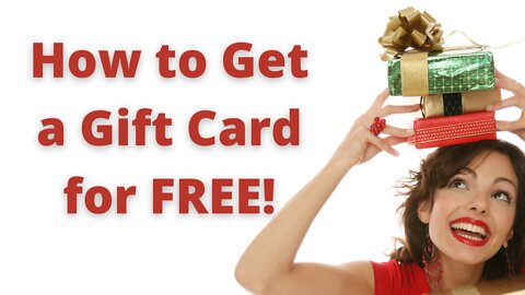 How to Get a Gift Card for FREE | Win a Gift Card Instantly