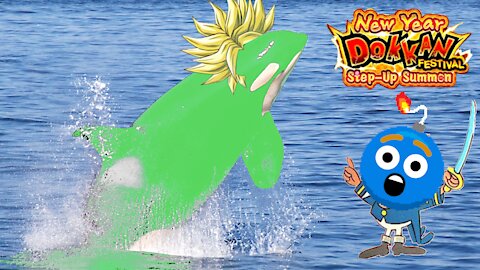 I CAPTURED THE GREAT GREEN WHALE!!! (New Year Dokkan Festival Step-Up Summon Banner)