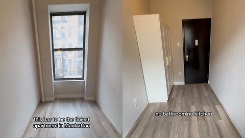 Tiniest New York Apartment with no Bathroom or Kitchen for $1,200 per month