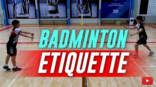 Proper etiquette when playing badminton featuring cokcok badminton (Eng Subs)