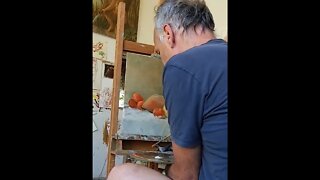 Paul talk paints a painting pt2