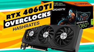 ⛏️🤑 NVIDIA RTX 4060Ti - RENTABILIDADE E OVERCLOCKS | ETC | ERG | RVN | KAS | RXD | NEXA