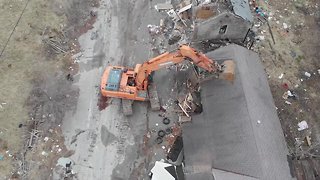DRONE VIDEO: Hillside Motel demolished