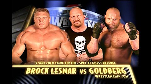 WWE Brock Lesnar vs GoldBerg WrestleMania-20 Match in 2003.