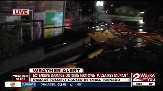 Storm damage to Midtown restaurant