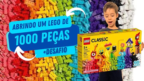 Unboxing do Nosso Lego de 1000 Peças e Um Desafio do Lego!