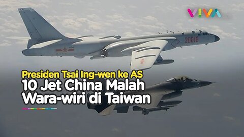 China Terus Ganggu, Kirim 10 Jet Berkeliaran di Langit Taiwan