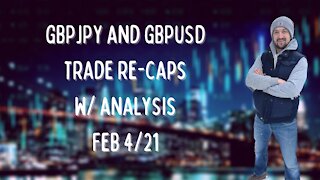 GBP and GBPUSD Trade Re-caps With Analysis