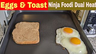 Fried Egg with Toast, Ninja Foodi Dual Heat Air Fry Oven Recipe