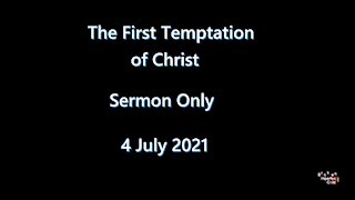 The First Temptation of Christ