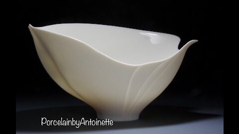 White translucent porcelain