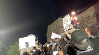 Tuesday night protest following BLM Candlelight Vigil