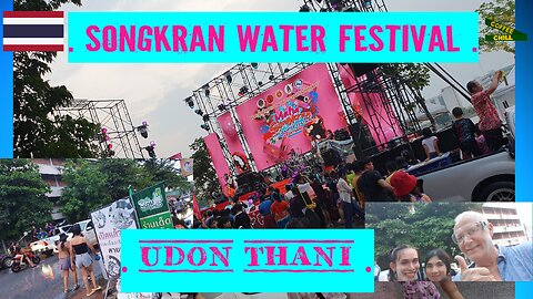 Songkran Water Festival 2024 - Thai New Year Walkabout in Udon Thani #songkran2024 #เทศกาลสงกรานต์