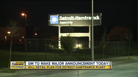GM expected to announce details of $3B investment in Detroit-Hamtramck plant