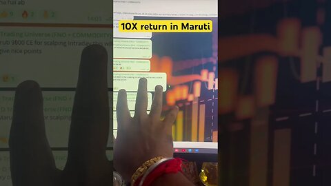 10x return in Maruti || Learn how to trade stock options with Renko #renko #stocktrading #renkochart
