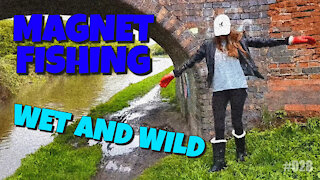 Magnet Fishing Wet and Wild. Good Finds But Very Wet Clothes!