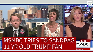 MSNBC Tries To Sandbag 11 Yr Old Trump Fan