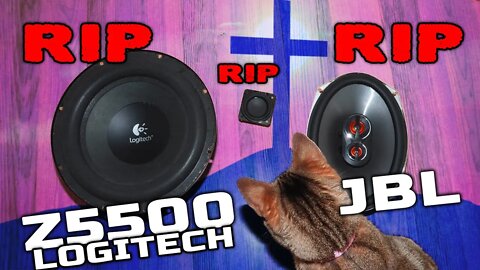 Subwoofer And Speakers Vs Crown XLS 2502 ☠ (RIP)