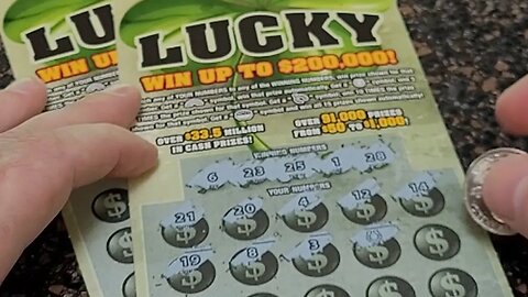 Back To Back Winning Scratch Off Lottery Tickets from the Kentucky Lottery