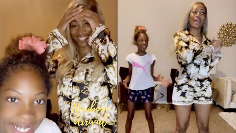 Erica Dixon is Tied Trying To Learn New TikTok Dance From Niece! 💃🏾