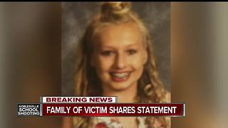 Ella Whistler's family releases statement about girl wounded in school shooting