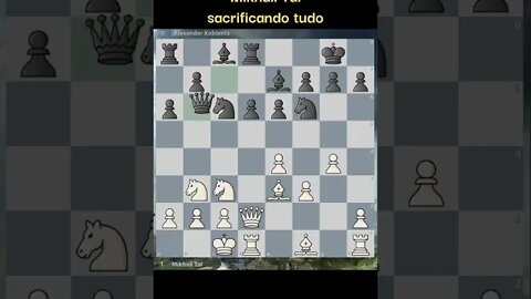 SENSACIONAL MIKHAIL TAL O MAGO DE RIGA SACRIFICANDO TUDO