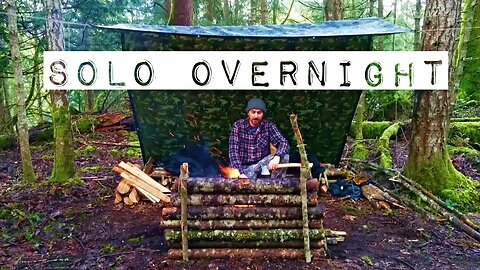 Solo Overnight Bushcraft | Camp Build