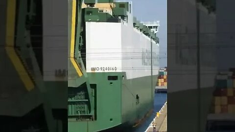Car Carrier Ship On Arrival To Port. #trending #shorts #merchantnavy #lifeatsea #merchantmariner