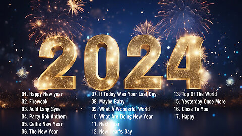New Year Songs 2024 - Happy New Year Music 2024 - Best Happy New Year Songs Playlist 2024