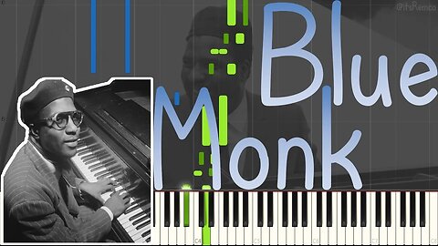 Thelonious Monk - Blue Monk 1959 (Solo Jazz Piano Synthesia)