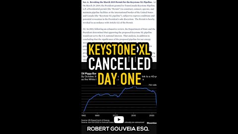 Keystone XL: CANCELLED on Day One! #shorts