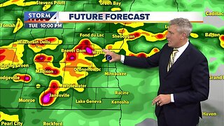 Heavy rain Tuesday night