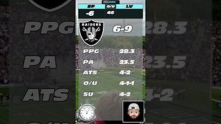 NFL 60 Second Predictions 49ers v Raiders Week 17