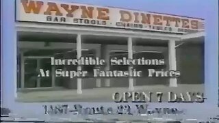 1994 "Wayne Dinettes 50% Off Clearance Sale" Local TV Commercial (90's Ad)