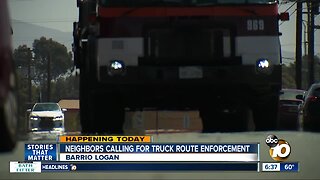 Barrio Logan residents want truck route enforcement