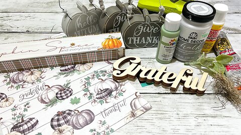 Adorable Fall Shelf Sitter || Using Dollar General Pumpkins [ Just 1 Easy DIY ]