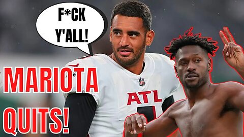 Marcus Mariota QUITS on Atlanta Falcons! Pulls Antonio Brown And LEAVES the TEAM!