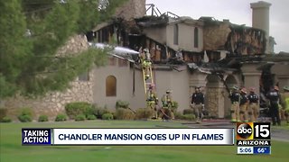 Massive Chandler home heavily damaged in fire