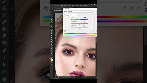 girls How to Change Eye Color in Photoshop [For Beginners] #shorts #photoshopshorts of ritik kherala