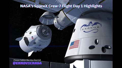 NASA’s SpaceX Crew-7 Flight Day 1 Highlights